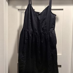 Old Navy Black midi cami dress